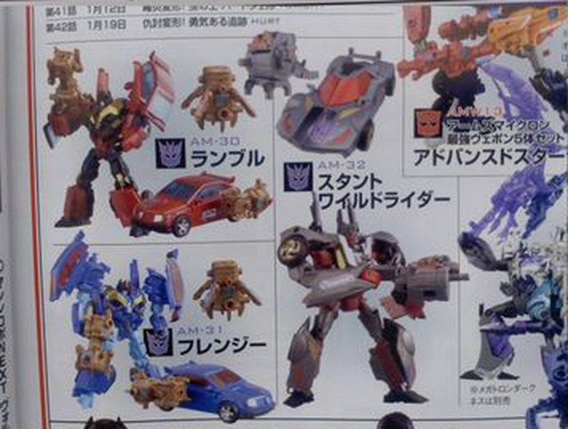 Transformers Generations, Encore, BeCool, Arms Micron. More Japan Magazine  Previews